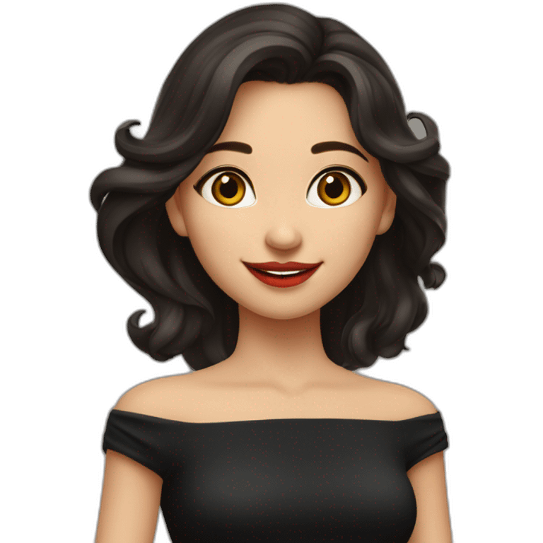 young-bashkir-woman-with-dark-brown-eyes,-dark-long-hair,-red-lips,-big-smile,-black-dress emoji