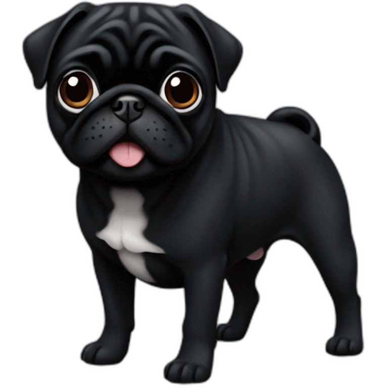 all-black-pug emoji