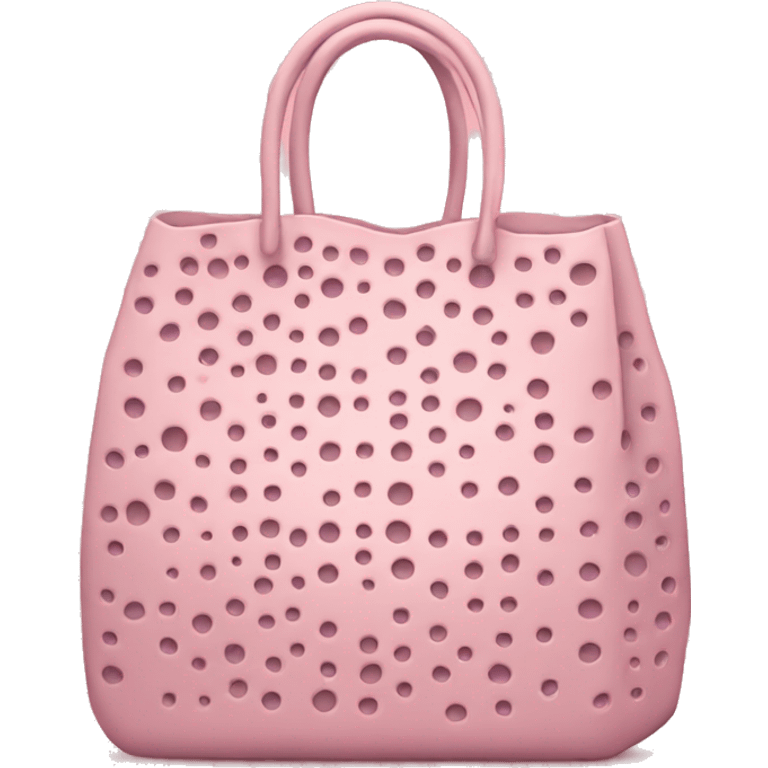 Light pink bag with holes emoji