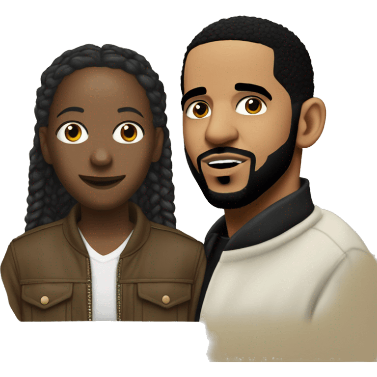 drake and kendrick lamar emoji