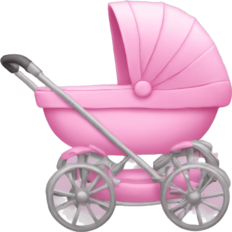 Create an all pink pram emoji