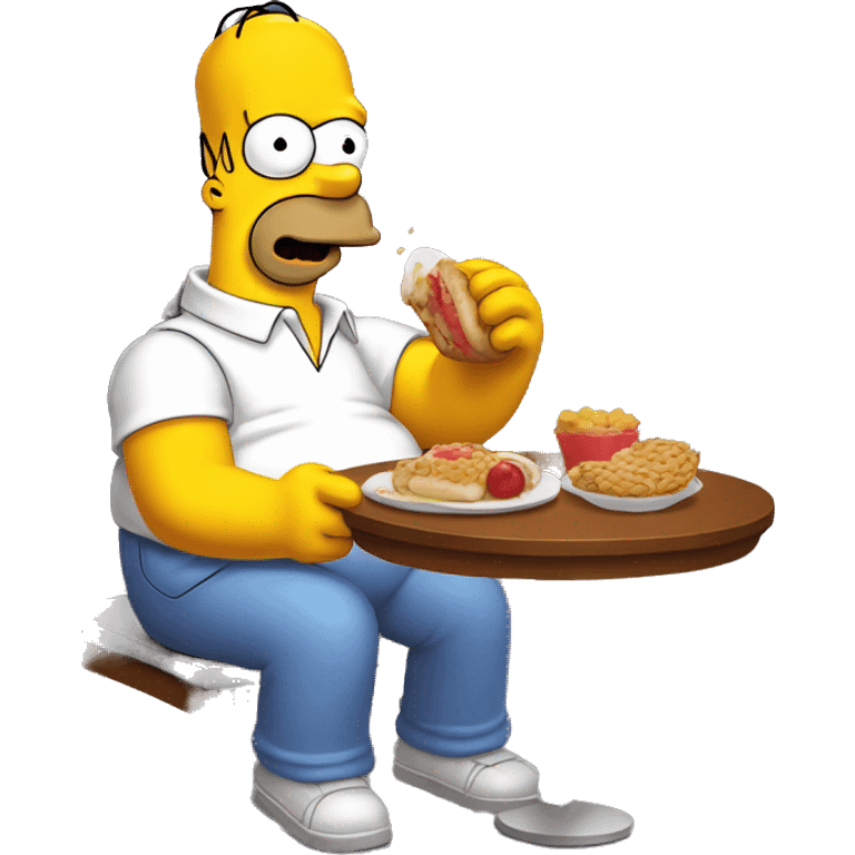 homero simpson comiendo una dona emoji