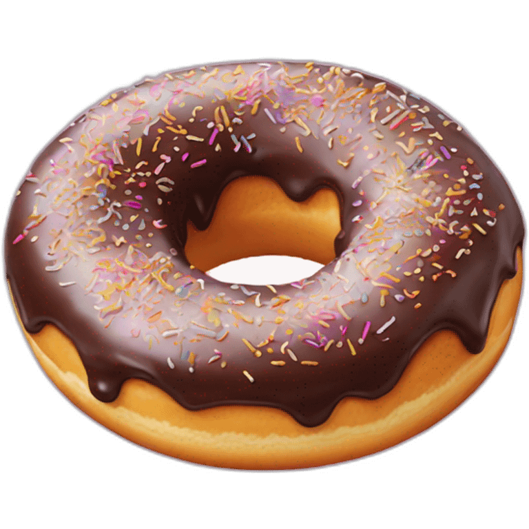 Donut sucré au sucre emoji