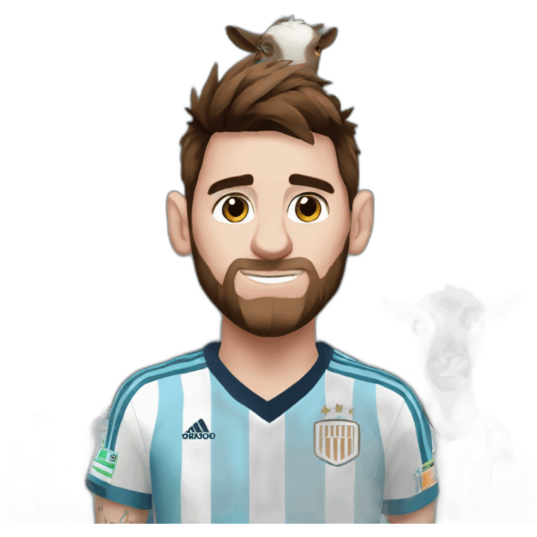 Messi goat argentina emoji