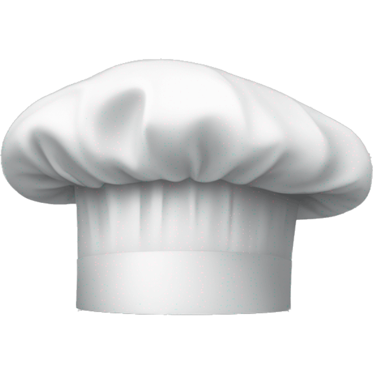 a chef's flat hat without face emoji