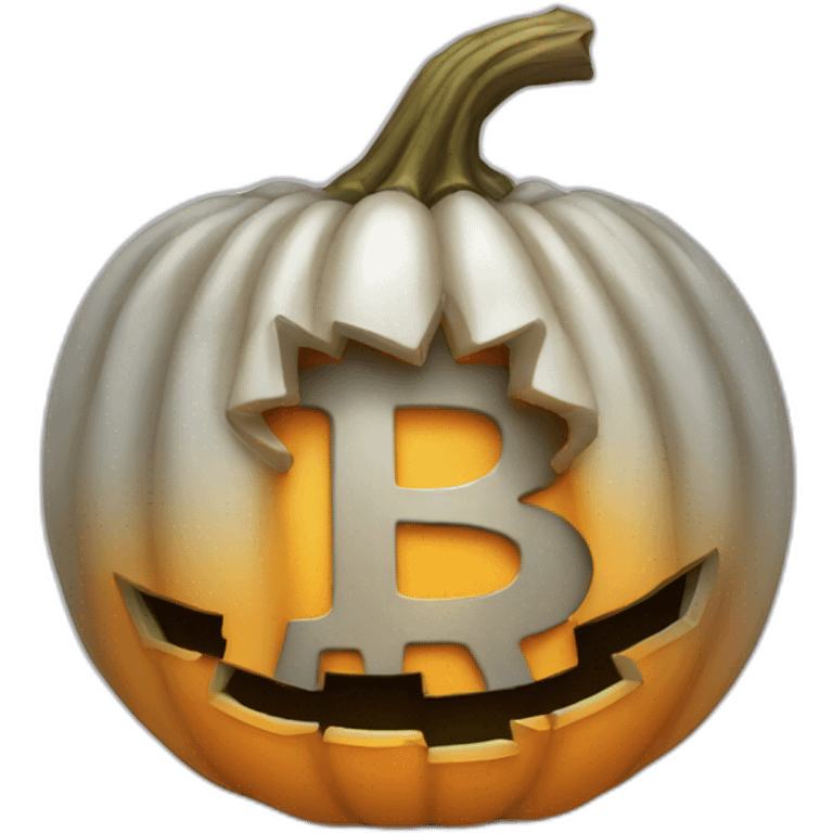 halloween bitcoin coin emoji