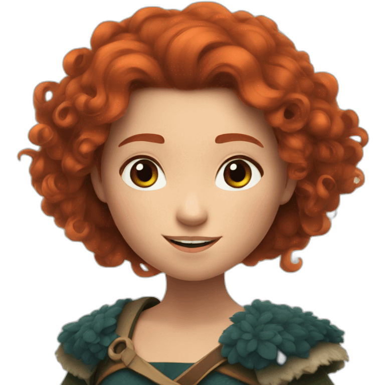 Merida from brave emoji