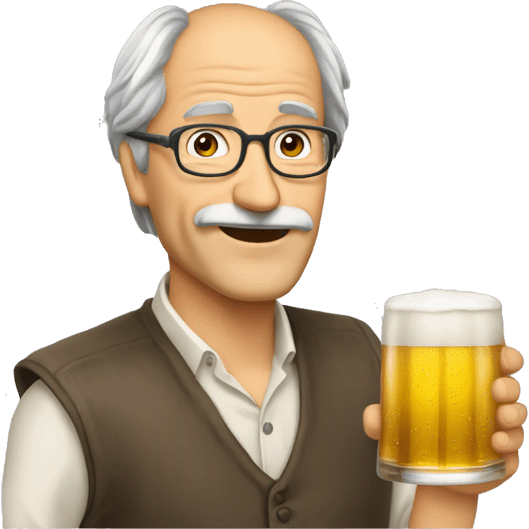 Gérard deupardieu qui boit une bière emoji