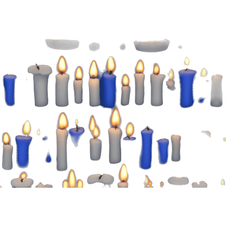 Royal blue candle emoji