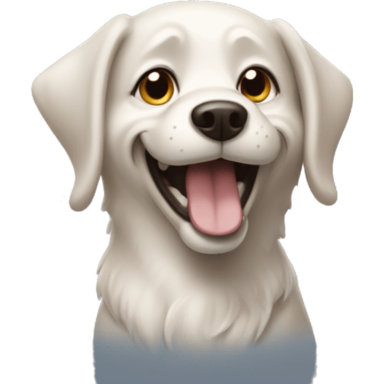 Cheerful dog emoji