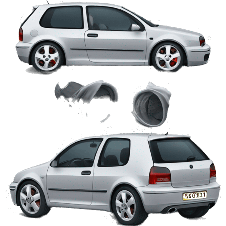 Grey 5 doars golf mk IV emoji