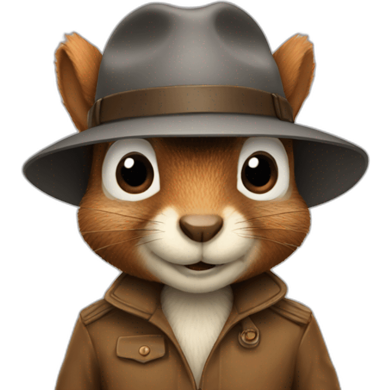 squirrel-detective emoji