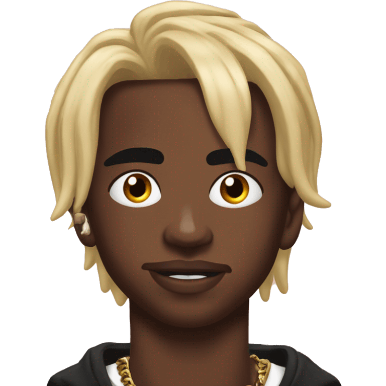 Playboi carti with birth mark on right cheekbone emoji