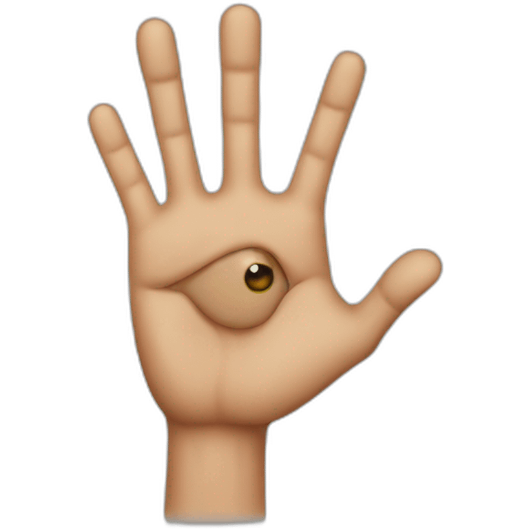 Second finger from e.t. hand emoji