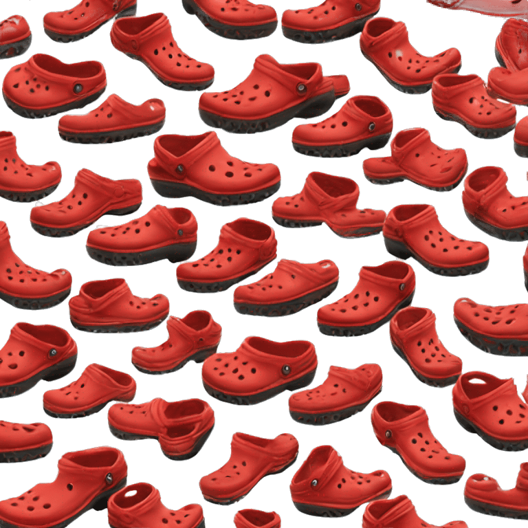 Crocs classic clog varsity red 1 shoe emoji