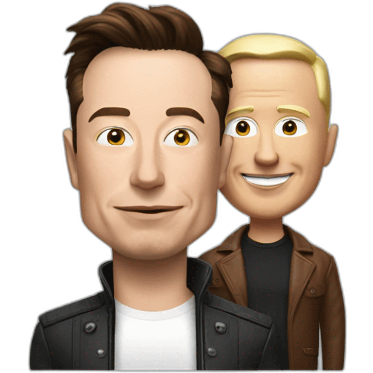 elon musk and jiff bezos emoji