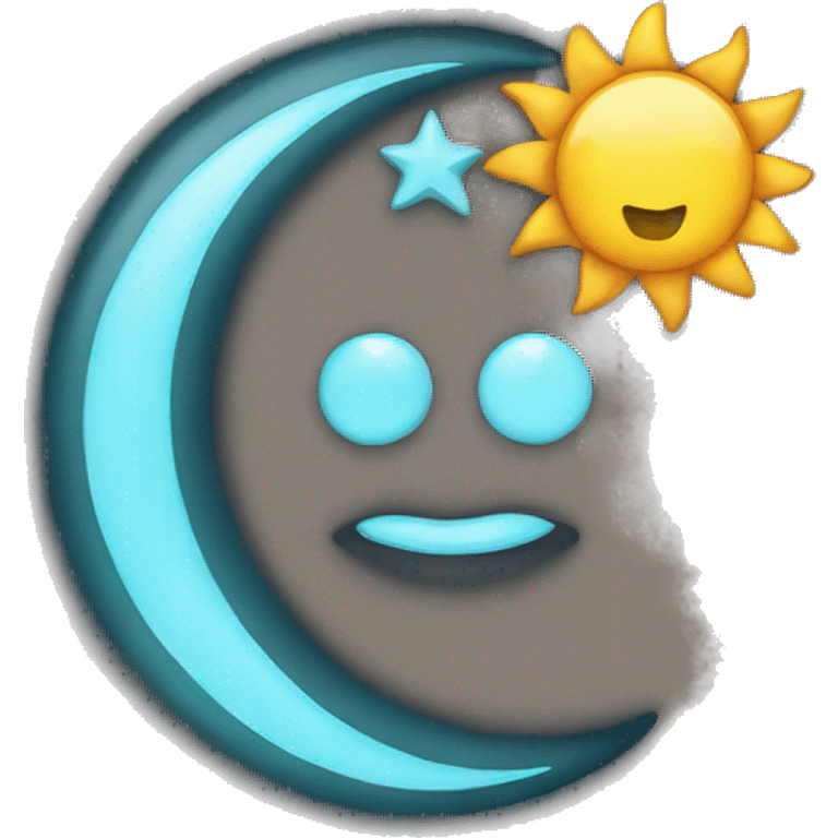 Sun and moon emoji