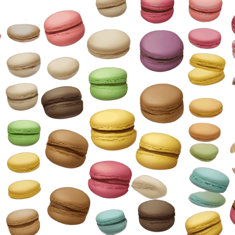 Realistic macaroons emoji