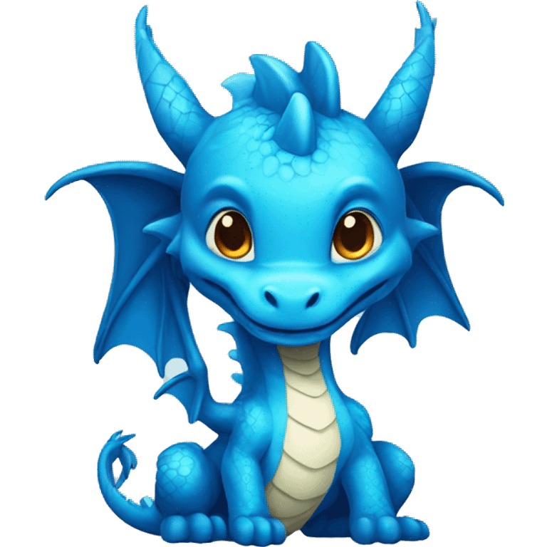 cute blue dragon emoji