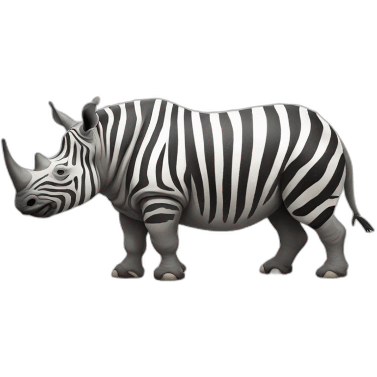 Rhino+zebra emoji