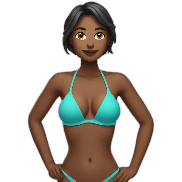 Bikini lady emoji