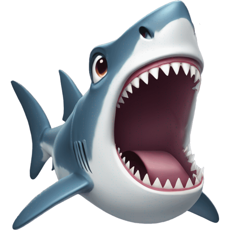 Shark with big teeth emoji