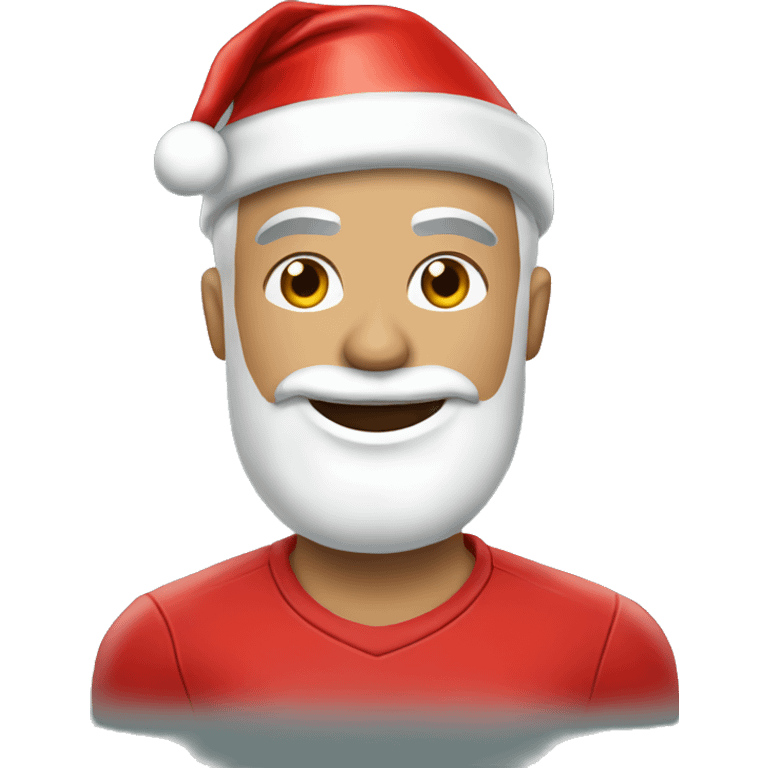 cristiano ronaldo with santa hat emoji