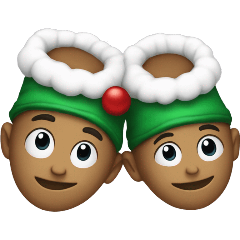 Pantufas de Natal emoji