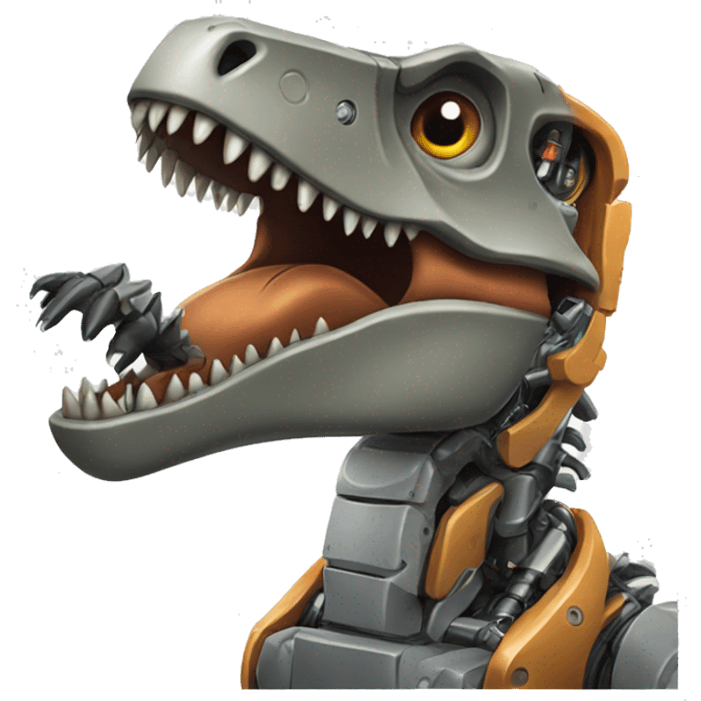 Robot t rex emoji