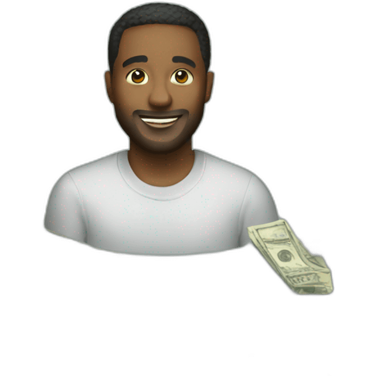 full of dollars happy birthday emoji