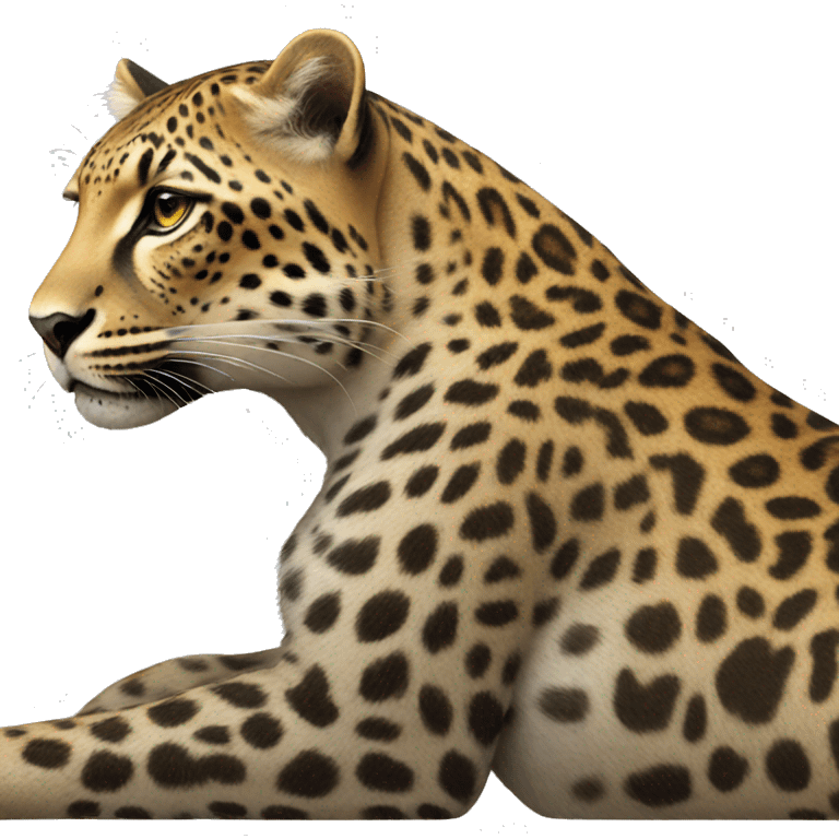 seated leopard emoji