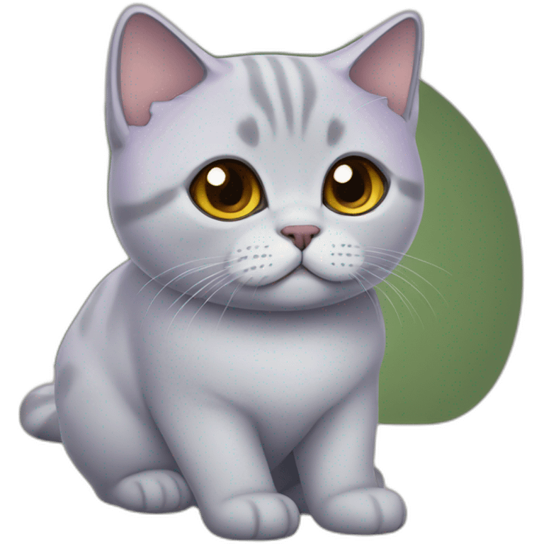 À lilas british shorthair emoji