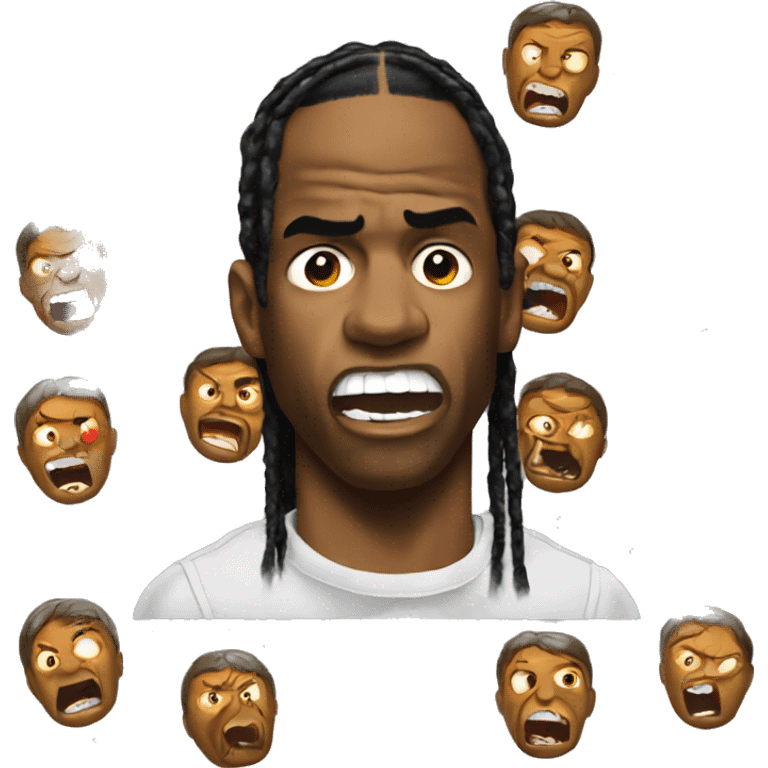 travis scott raging  emoji