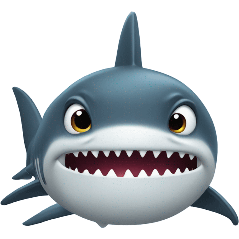 Sarcastic shark emoji