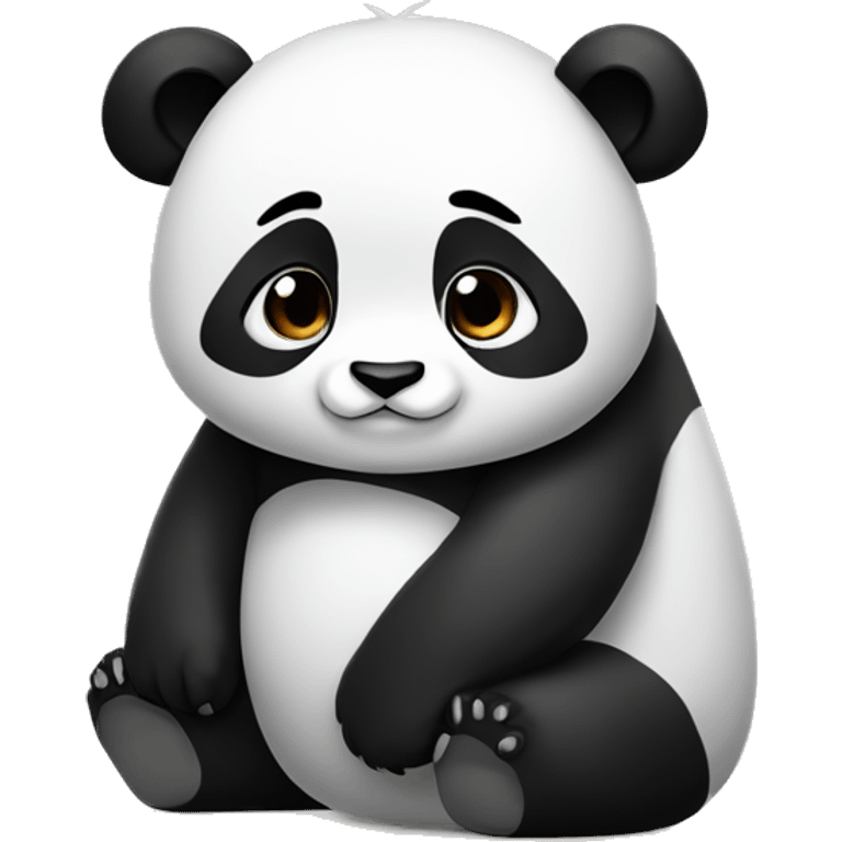 Panda  squats emoji