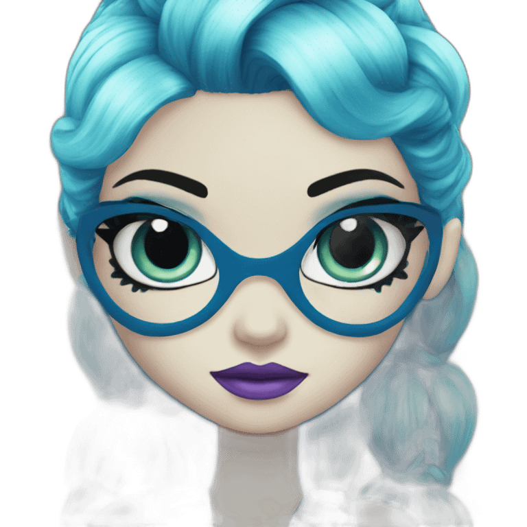 Monster high blue emoji