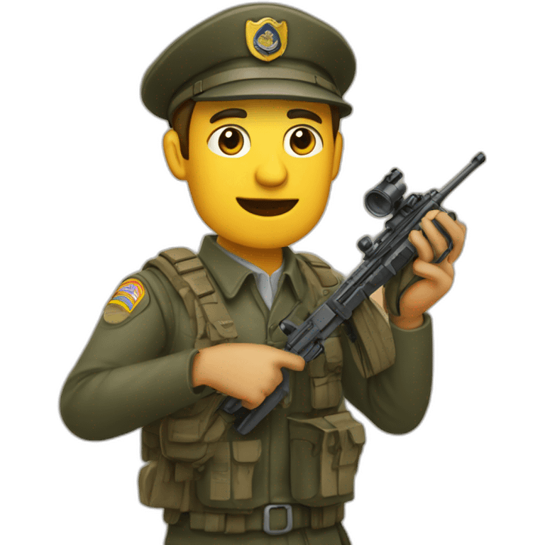 reportero de guerra con microfono emoji