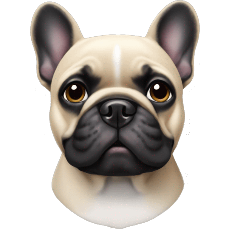 Black french bulldog emoji