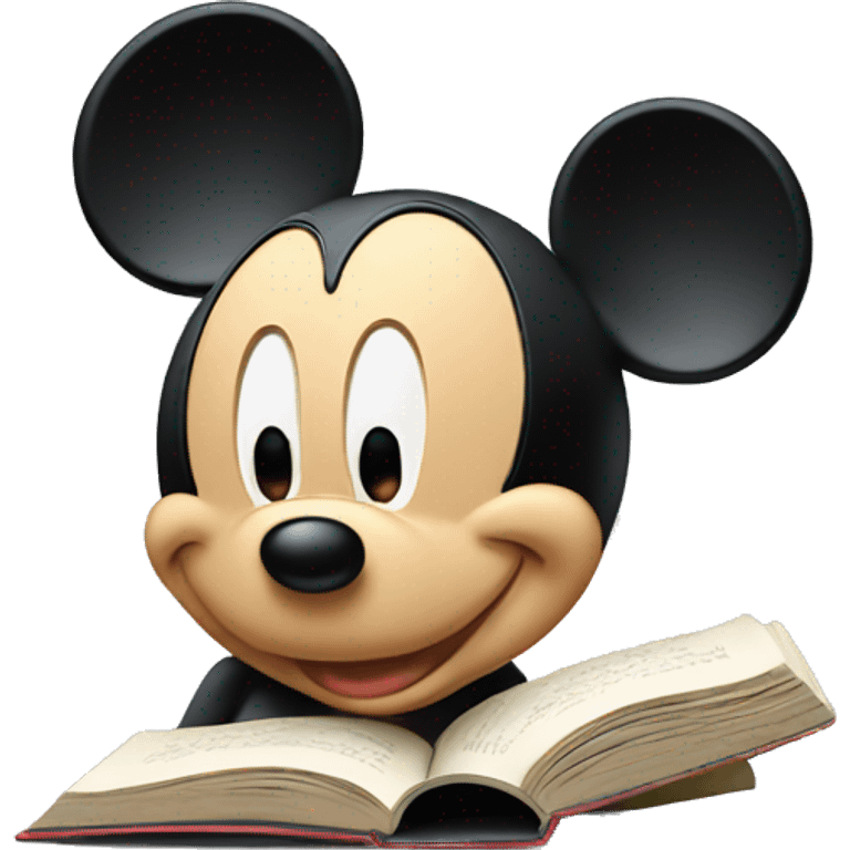  Color ful Mickey Mouse reading emoji