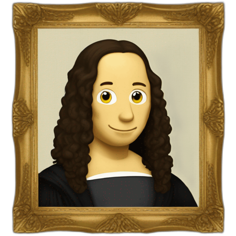 Benedict Cumberbatch as Mona Lisa emoji