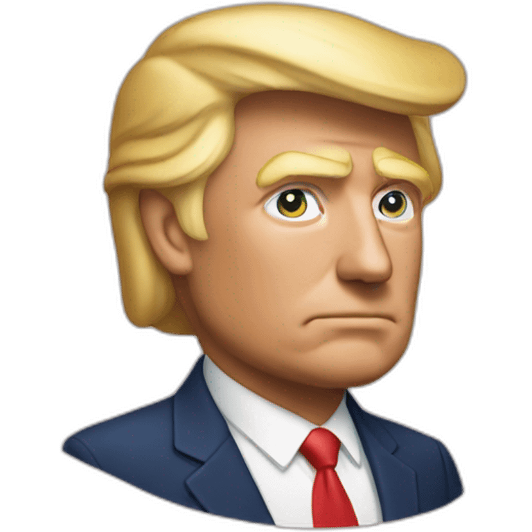 trump sur un ourse emoji