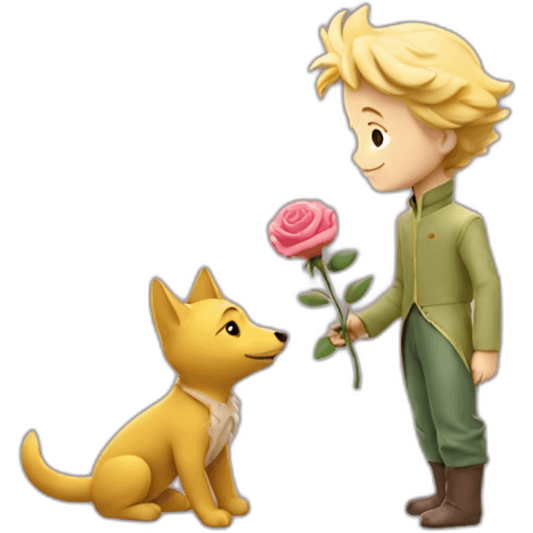 Le petit prince et sa rose emoji