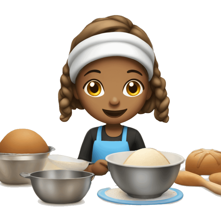 baking girl  emoji