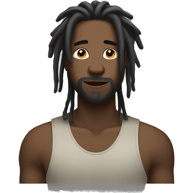 black man with dreads shaking his dreads emoji