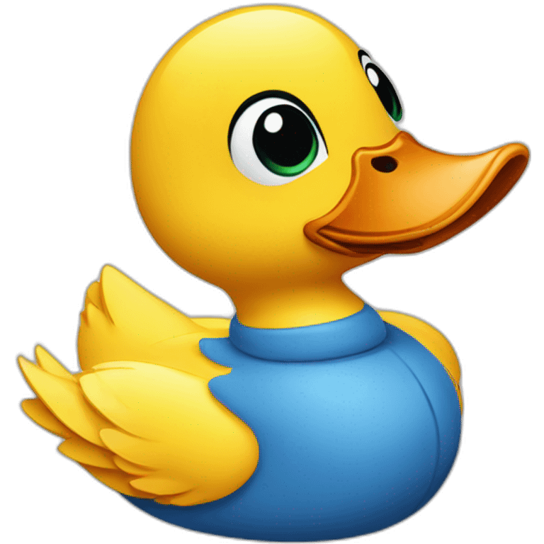 Un canard amoureux emoji