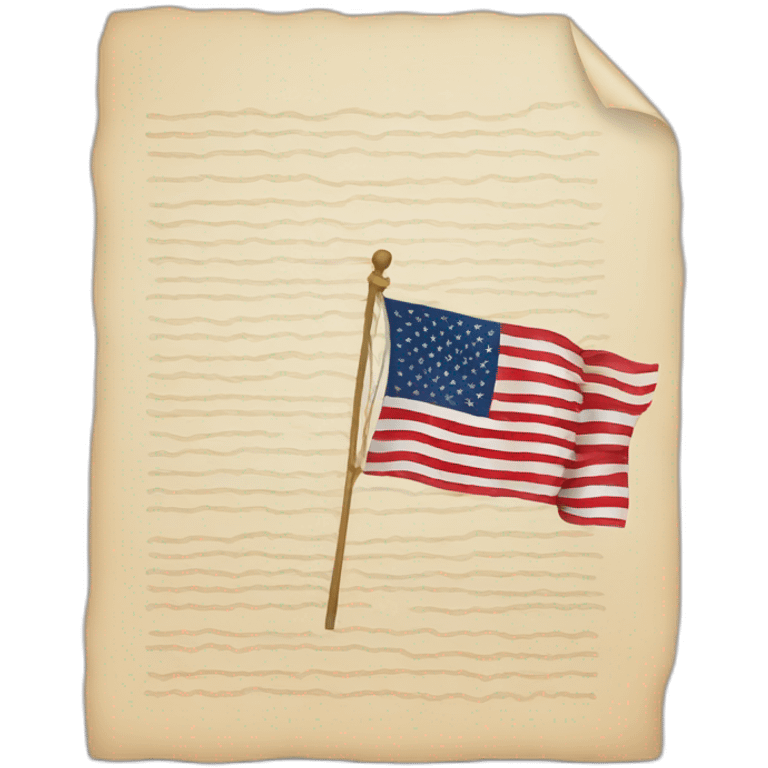 document with us flag emoji