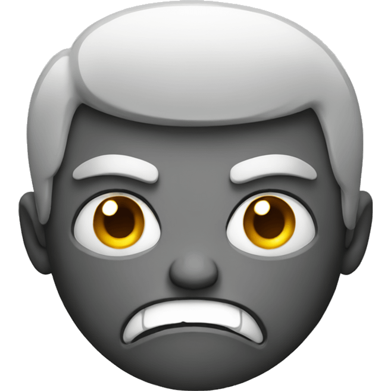 Angry face emoji