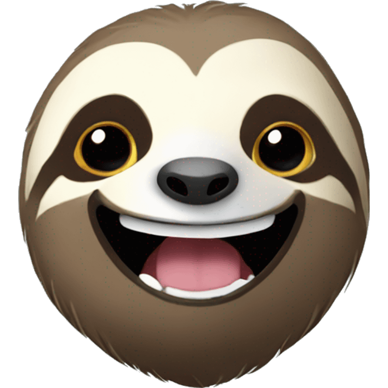 sloth smiling emoji