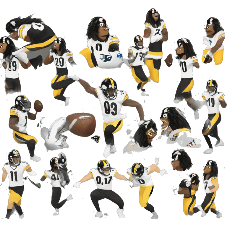 Steelers stomping on eagles emoji