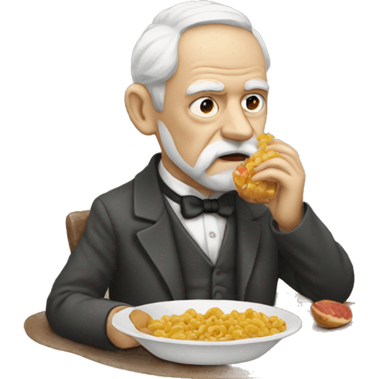 freud eating emoji